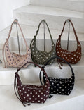 Vintage Polka Dot Faux Suede - DippedShop Wholesale - #7459