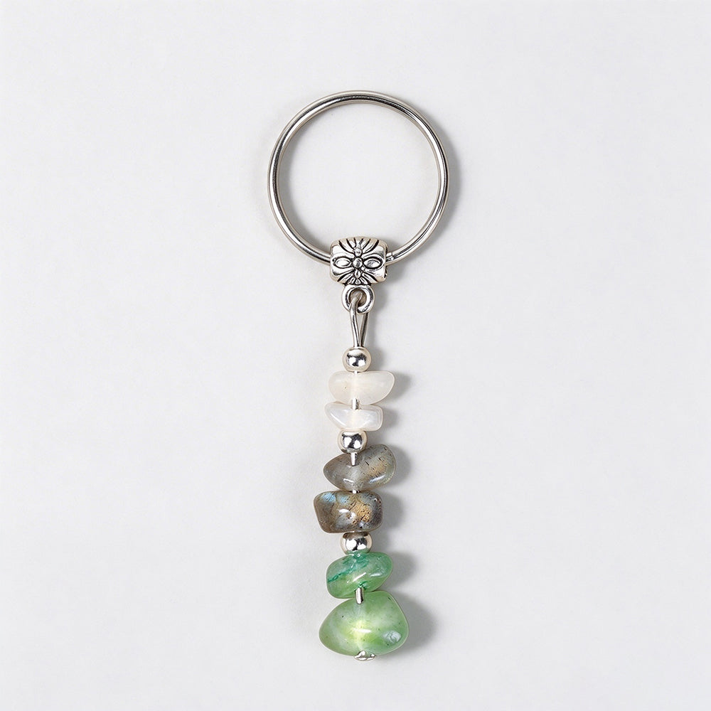 Natural Stone Crystal Keychain - DippedShop Wholesale - #0403