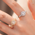 Trendy Square Cubiz Zirconia Engagement Open Ring 6W6JRG370