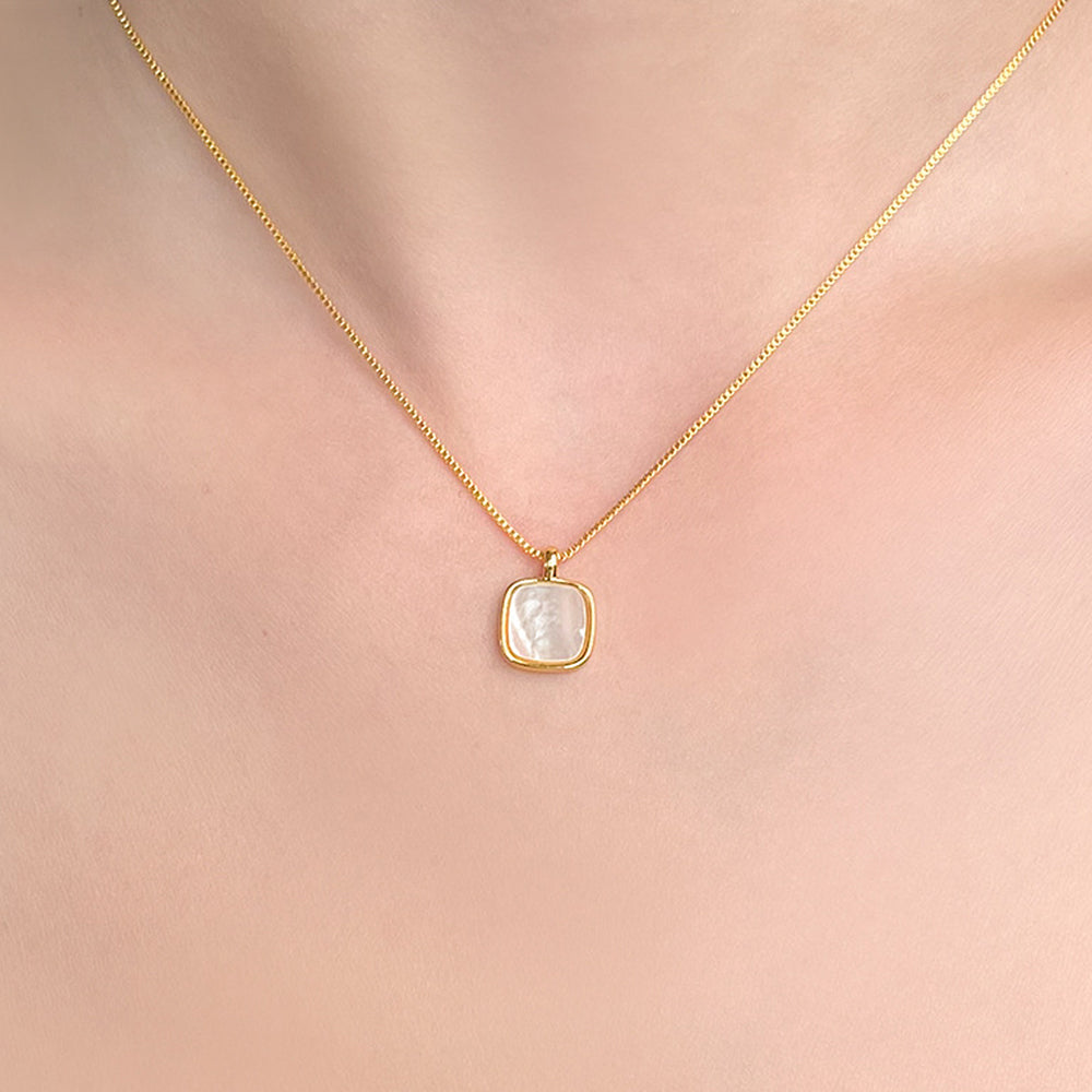 Geometric Pendant Necklace - DippedShop Wholesale - #4275