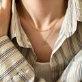 Elegant Resin Teardrop Pendant Choker Necklace 6W6JNC1057