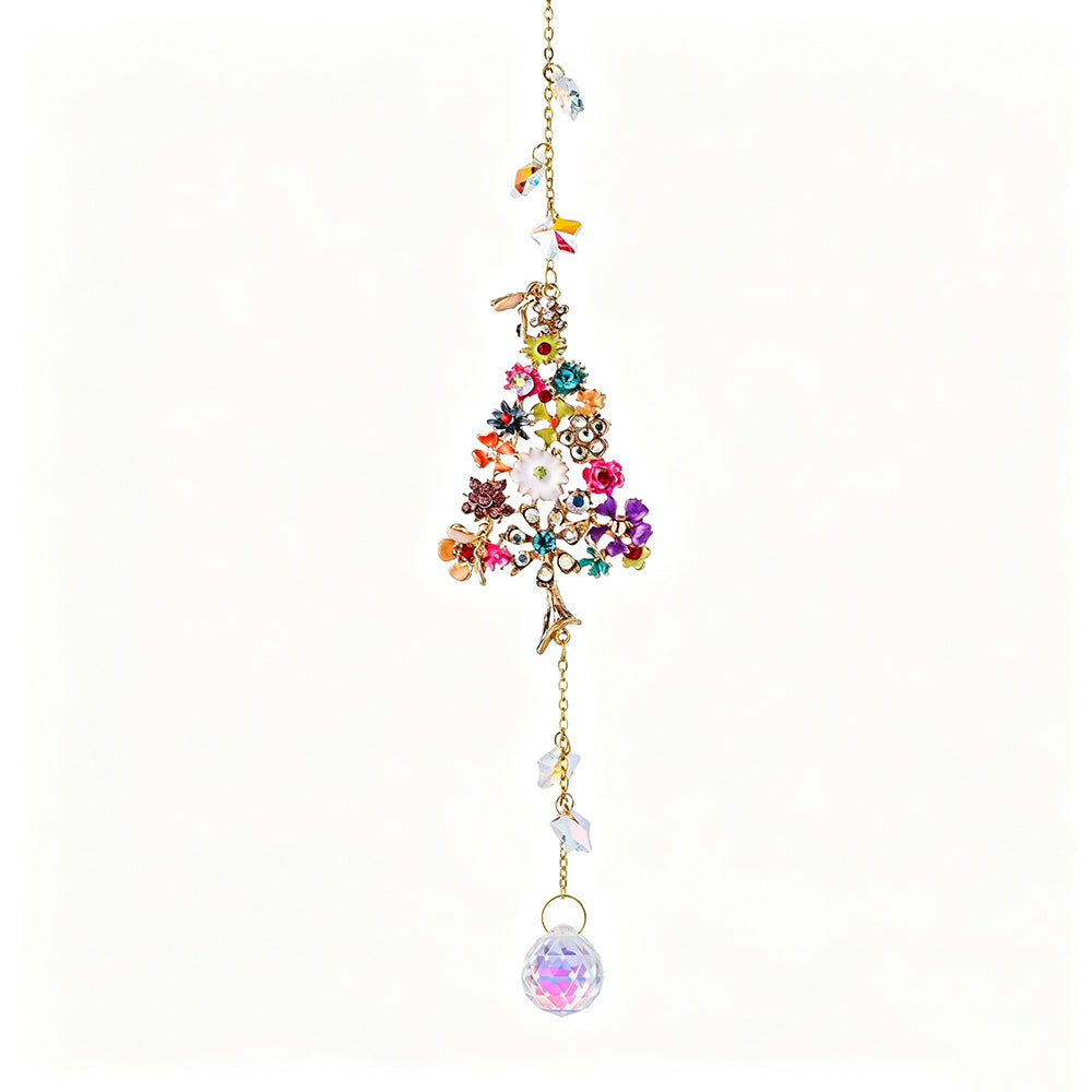 Crystal Christmas Tree Snowflake Pendant Suncatcher 6H7HLS190