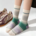 Gradient Stripe Crew Socks - DippedShop Wholesale - #8067