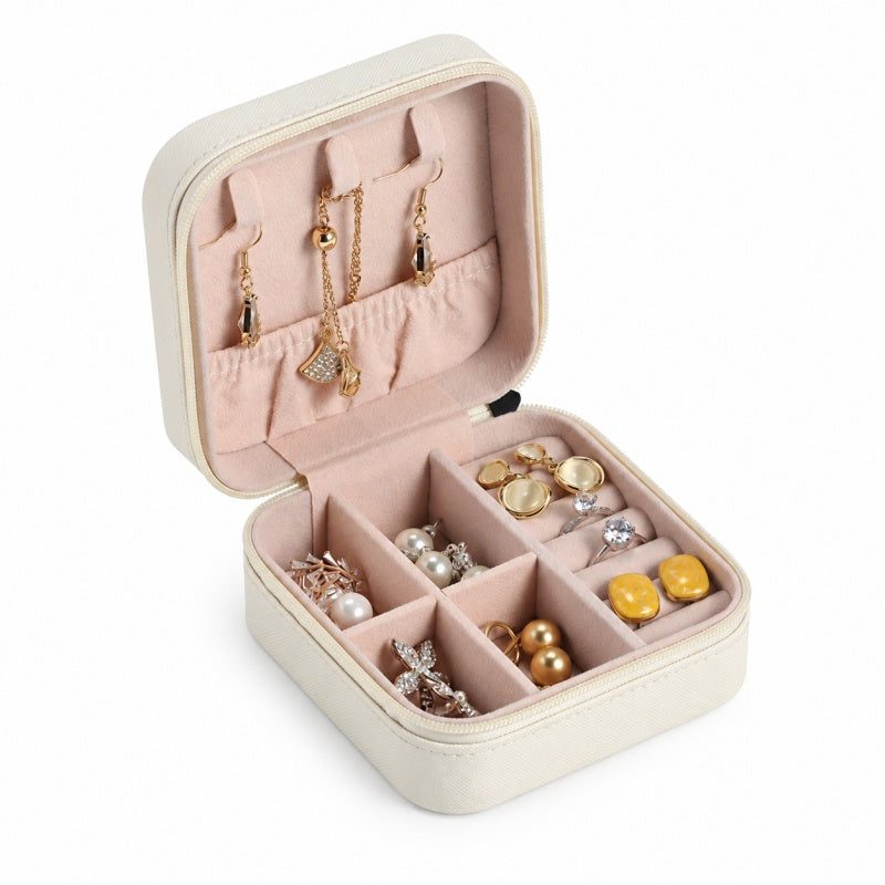 Minimalsit Square Large Capacity Portable Jewelry Case 6W13HSJ113