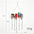 Colorful Metal Birds Window Hanging Suncatcher 6H7HLS195