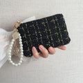 Tweed Wristlet Coin Purse - DippedShop Wholesale - #1939