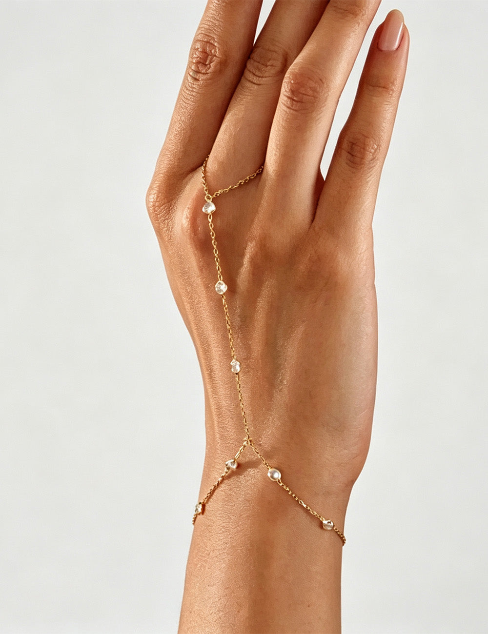 Rhinestone Chain Bracelet - DippedShop Wholesale - #5043