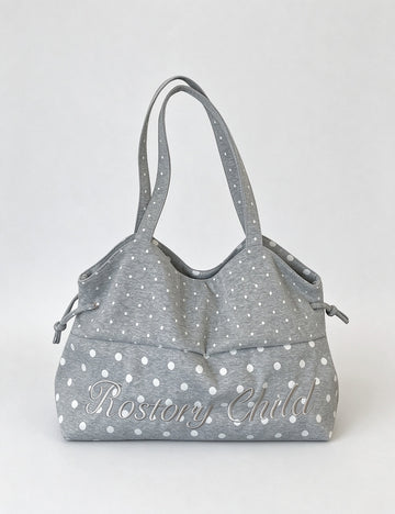 Letter Embroidery Drawstring Tote Bag - DippedShop Wholesale - #0435