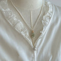 Creative Pearl Mini Christmas Tree Charm Necklace 6W6JNC875