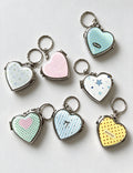 Heart Polka Dot Keychain - DippedShop Wholesale - #4131