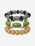 Boho Style Wood Beaded Chain Bracelets 6W6JBR626