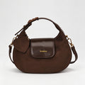 Retro Leather Trim Half Moon - DippedShop Wholesale - #4051