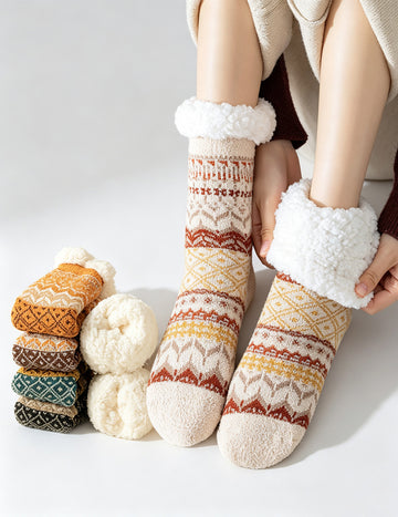 Fuzzy Non-Slip Grip Socks - DippedShop Wholesale - #4723