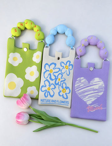 Funny Knit Cartooon Print Crossbody - DippedShop Wholesale - #7203