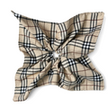 Vintage Plaid Print Square Hair Scrunchies 6W6HSR334