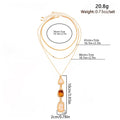 Hammered Resin Pendant Necklace - DippedShop Wholesale - #1555