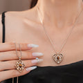 Chic Rhinestones Heart Pendant Choker Necklace 6W6JNC903