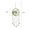 Heart Natural Stones Wind Chime Hanging Prism Suncatcher MK2CZAS6H7HLS52
