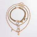 Multi-Layer Heart Pendant Necklace - DippedShop Wholesale - #2851
