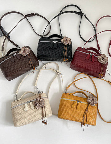Retro Woven Square Case Crossbody Bag 6W10BBG1895