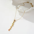 Cubic Zircon Pendant Necklace - DippedShop Wholesale - #4963