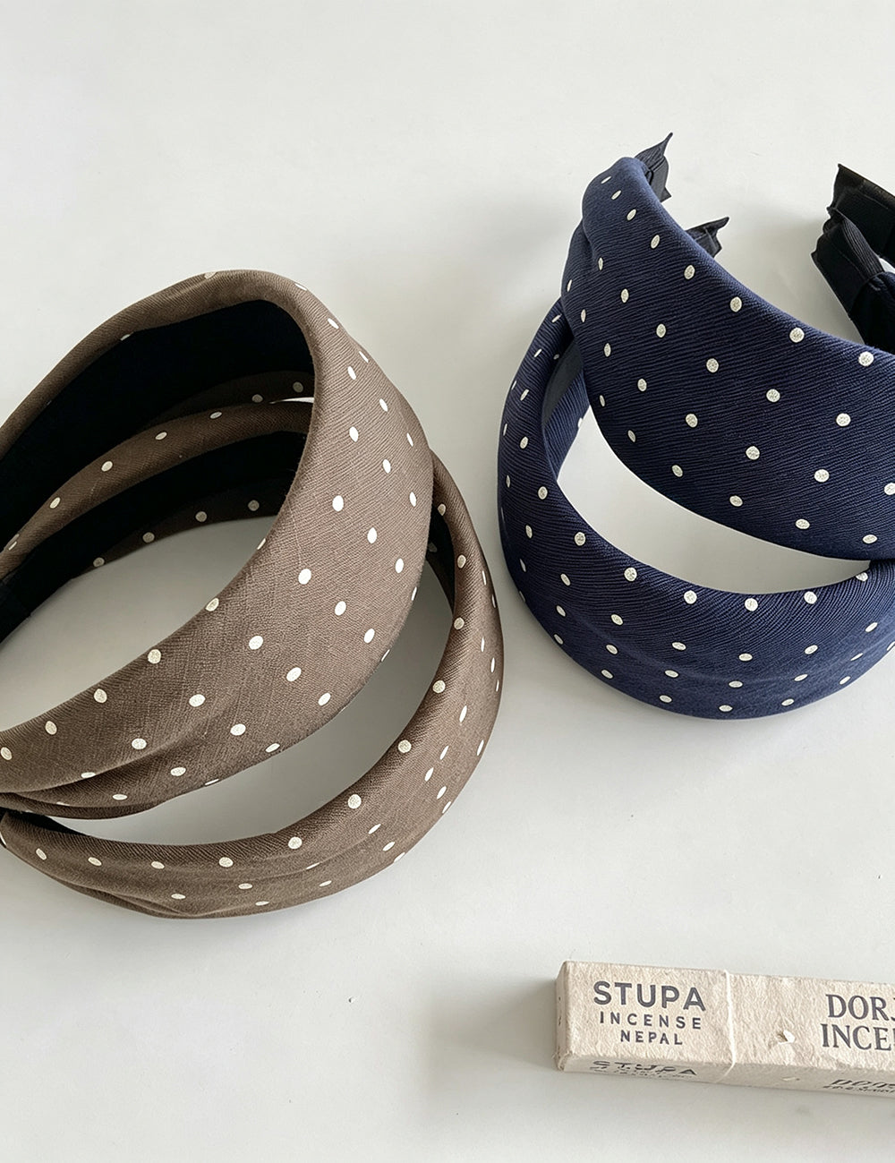 Denim Polka Dot Non Slip Wide Headband 6W6HBD365