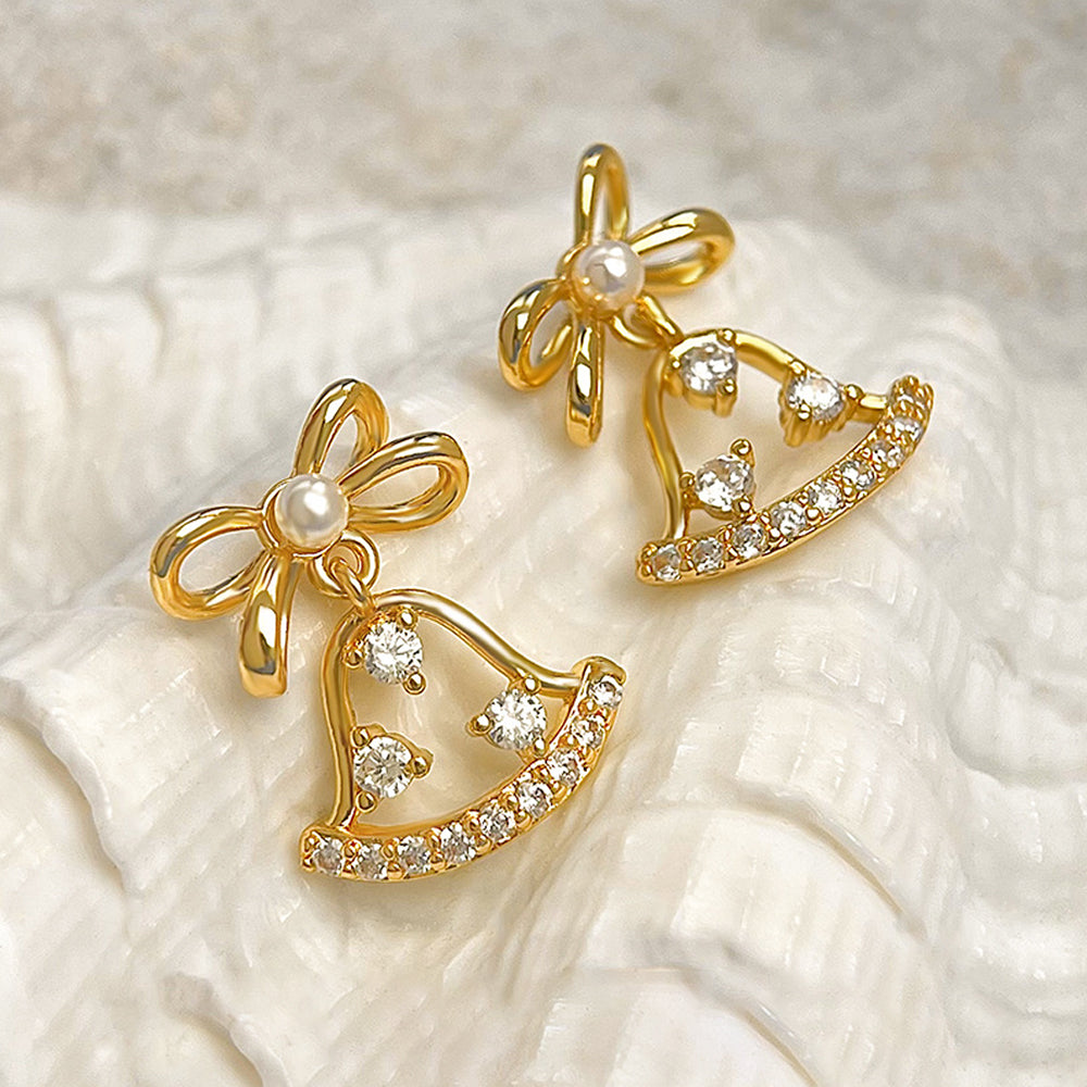 Christmas Bell Stud Earrings - DippedShop Wholesale - #9411