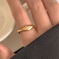 Irregular Gold Plated Ring - DippedShop Wholesale - #4003