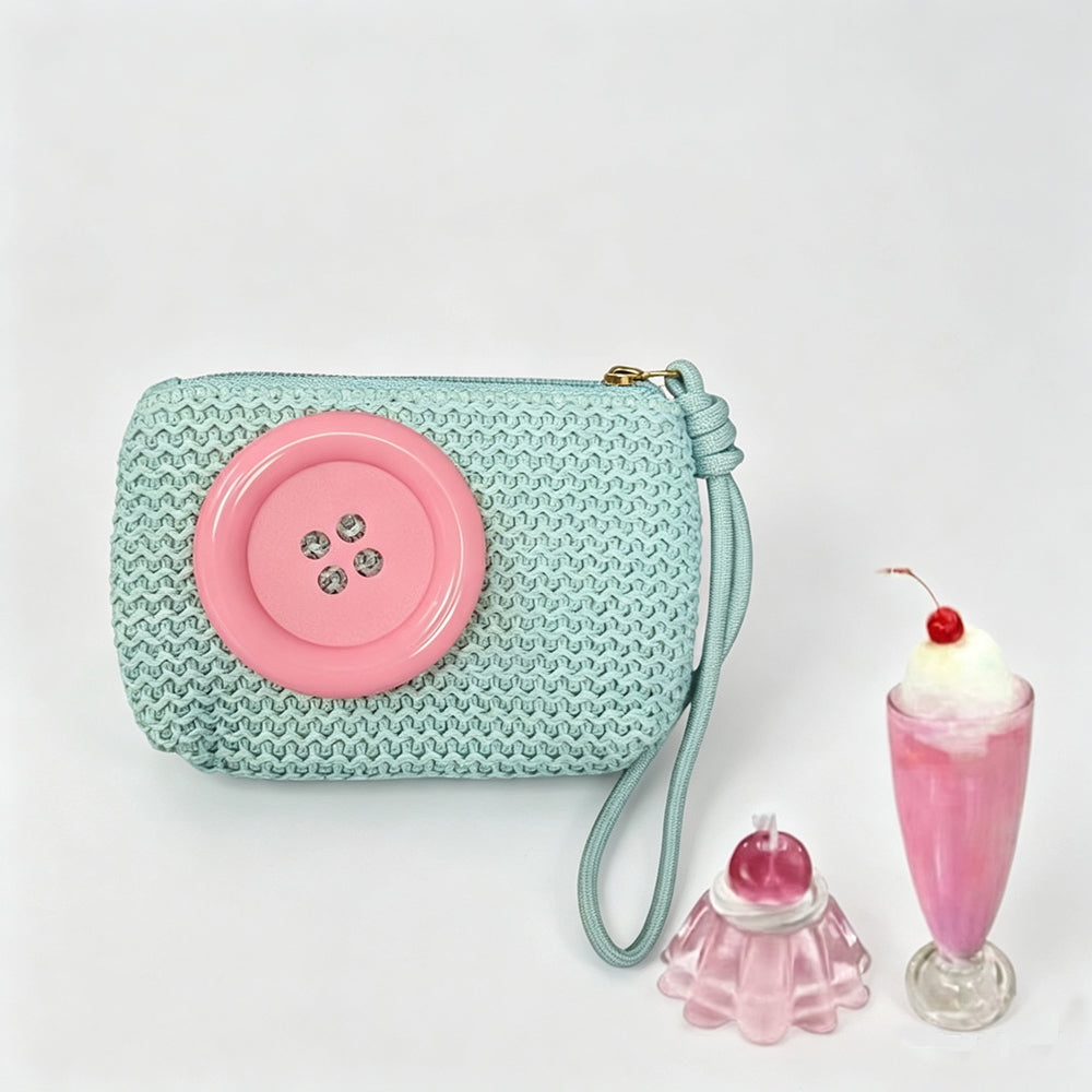 Crochet Wristlet Coin Pouch - DippedShop Wholesale - #0659