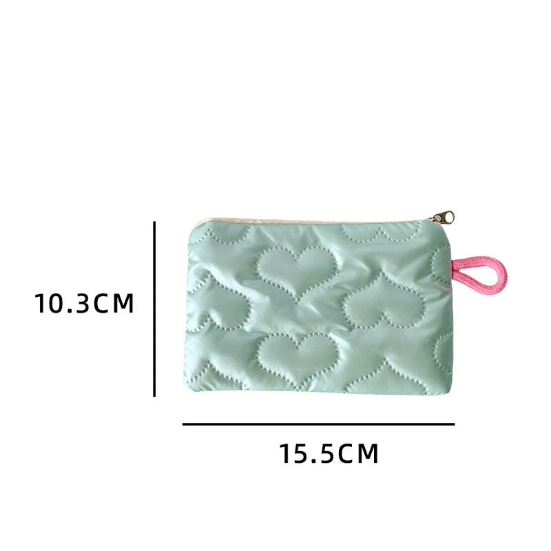 Stylish Bowknot Embossed Portable Makeup Bag MK2BW6S10BOB71