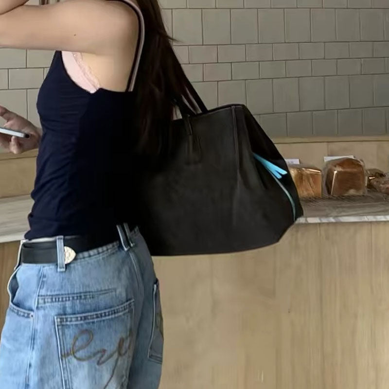 Simple Large Capacity Tote Shoulder Bag 6W10BBG1980