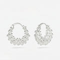 Cluster Bead Hoop Earrings - DippedShop Wholesale - #9043