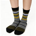 Striped Slouch Crew Socks - DippedShop Wholesale - #3779