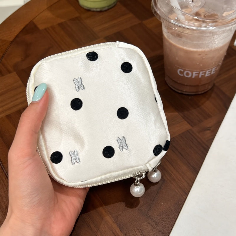 Cute Polka Dot Trave Portable Jewelry Case 6W13HSJ93