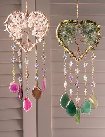 Natural Stones Tree of Life Crystal Suncatchers MK2CZAS6H7HLS78