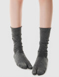 Fashion Solid Color Lightweight  Slouch Tabi Socks 6W8FSO534
