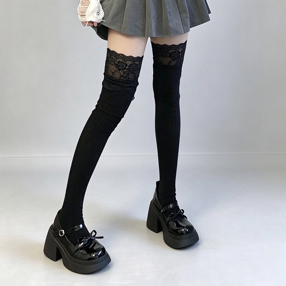 Lace Knee Stockings - DippedShop Wholesale - #0515