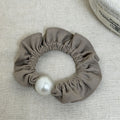 Minimalist Solid Color Pearl Elastic Scrunchies 6W6HSR380