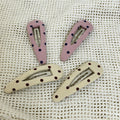 Cute Polka Dot Non Crease Snap Hair Clip 6W6HCP1625