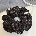 Ruffled Polka Dot Scrunchies - DippedShop Wholesale - #2435