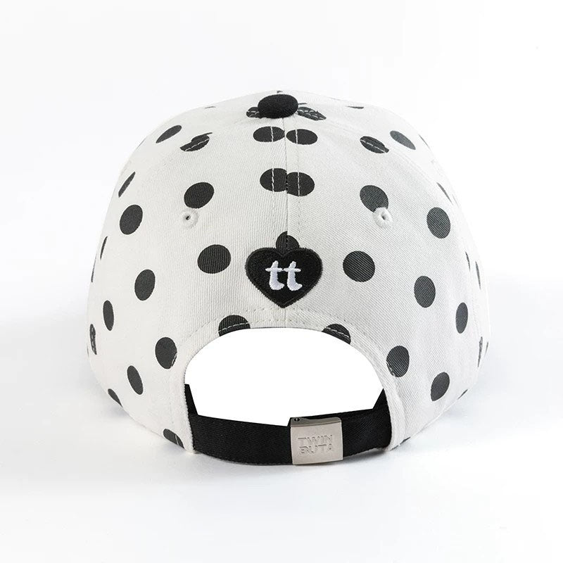 Embroidered Polka Dot Baseball Cap - DippedShop Wholesale - #5763