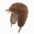 Vintage Floral Embroidery Faux Lamb Trapper Hat 6W6HAT638