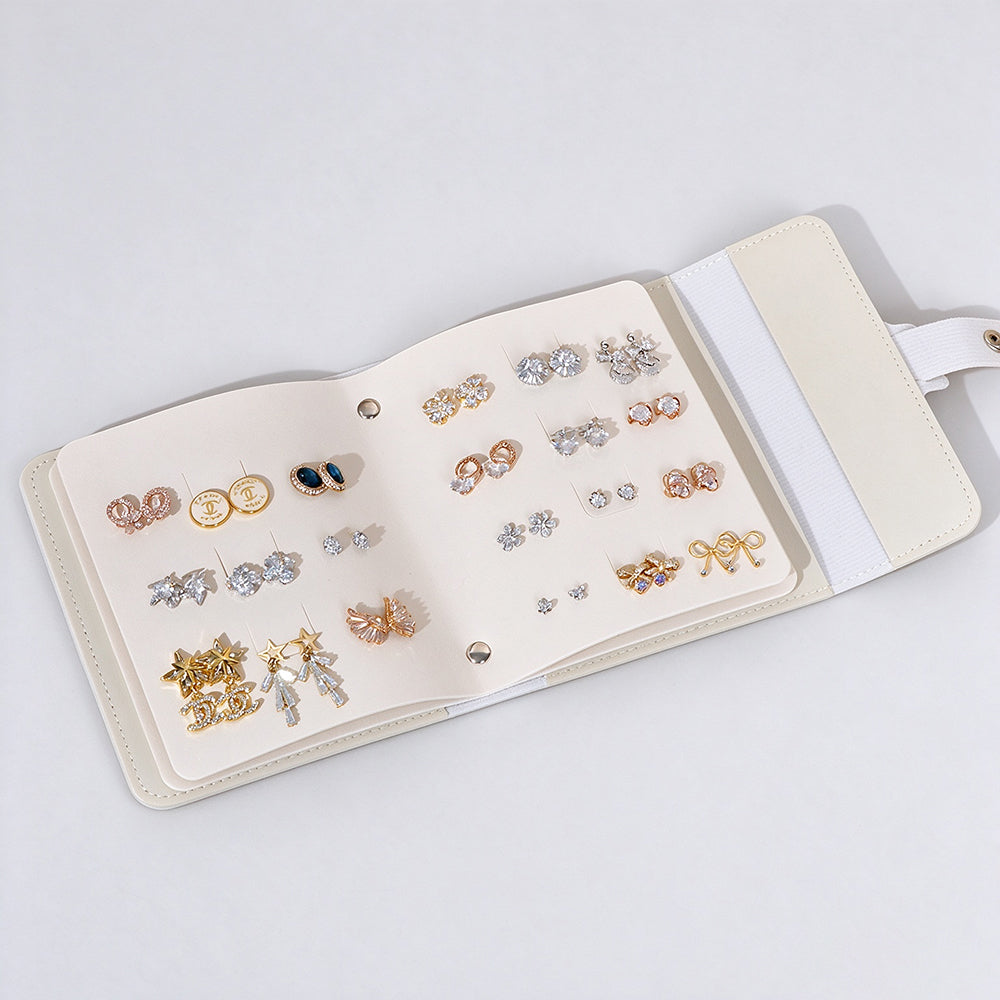 Simple Foldable Earring Hold Jewelry Book Organizer 6H13HSJ150