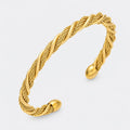 Fashion Braided Twisted Knot Open Cuff Bracelet 6W6JBR614