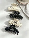 Cute Polka Dots Rhinestone Hair Claw 6W6HCP1663