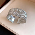 Minimalist Gold Plated Hollow Braided Open Bracelets 6W6JBR624
