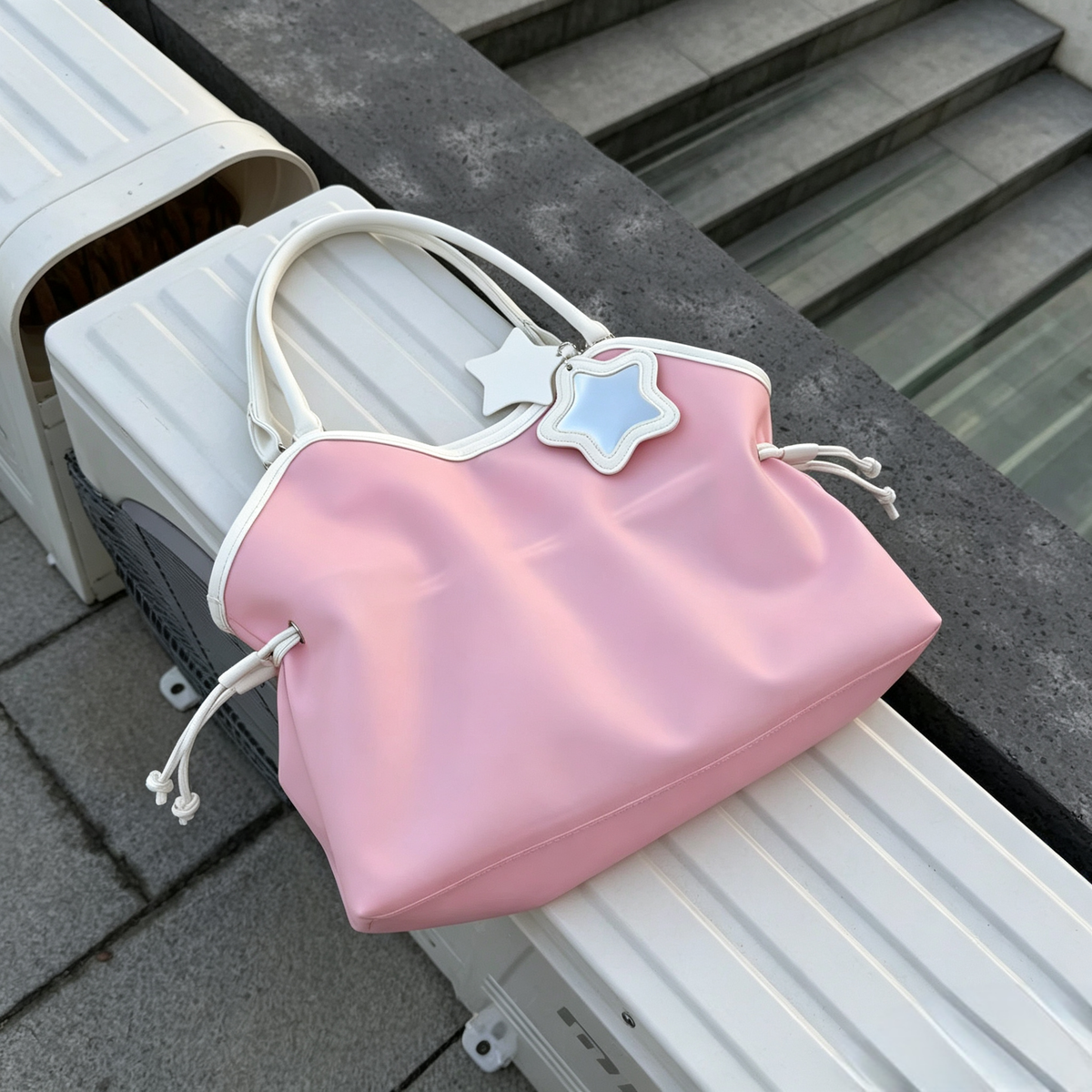 Trendy Jelly Tote Drawstring Shoulder Bag 6W10BBG2110