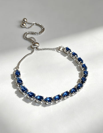 Elegant Rhinestones Floral Chain Bracelet 6W6JBR727
