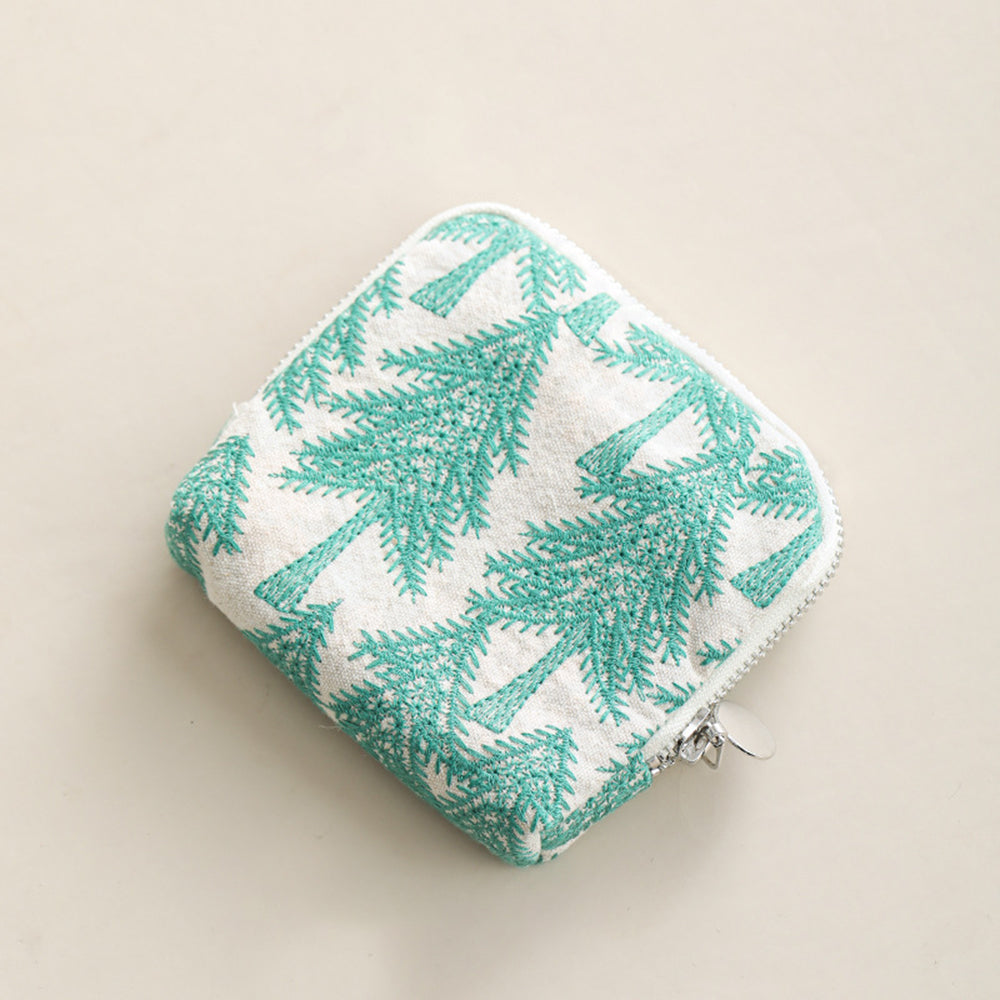 Vintage Floral Embroidery Square Coin - DippedShop Wholesale - #9107