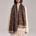Reversible Jacquard Shawl Wrap - DippedShop Wholesale - #5379